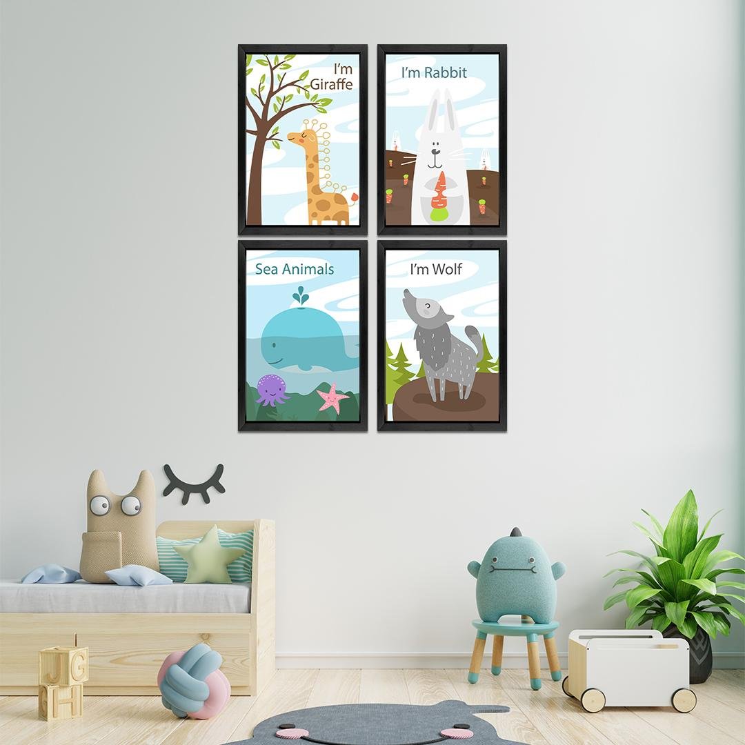 Kids Room Wall Frames Set of 4 - Image 3