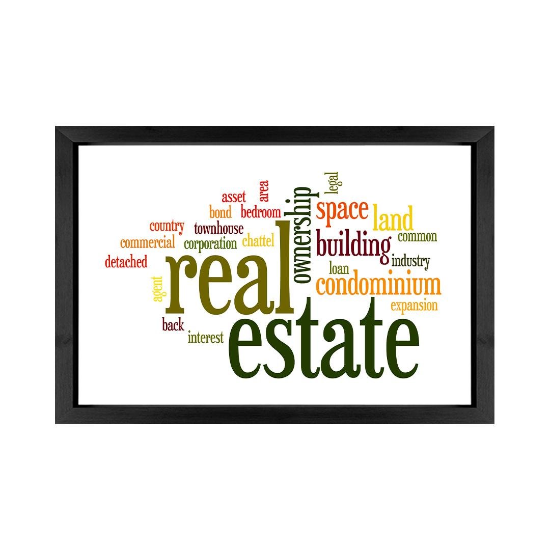 Inspirational Wall Frame with Real Estate Quotes