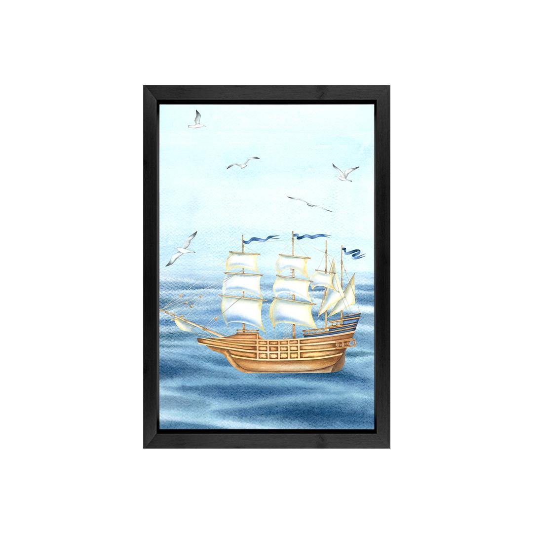 Nautical Boat Theme Wall Art Frames (5-Piece Set)