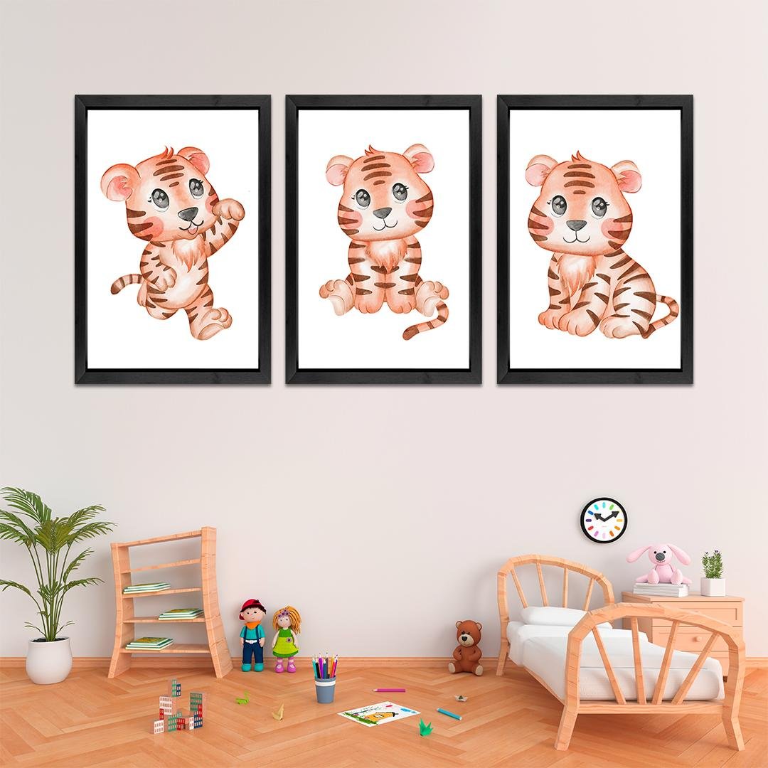 Kids Room Wall Art Frames Set of 3