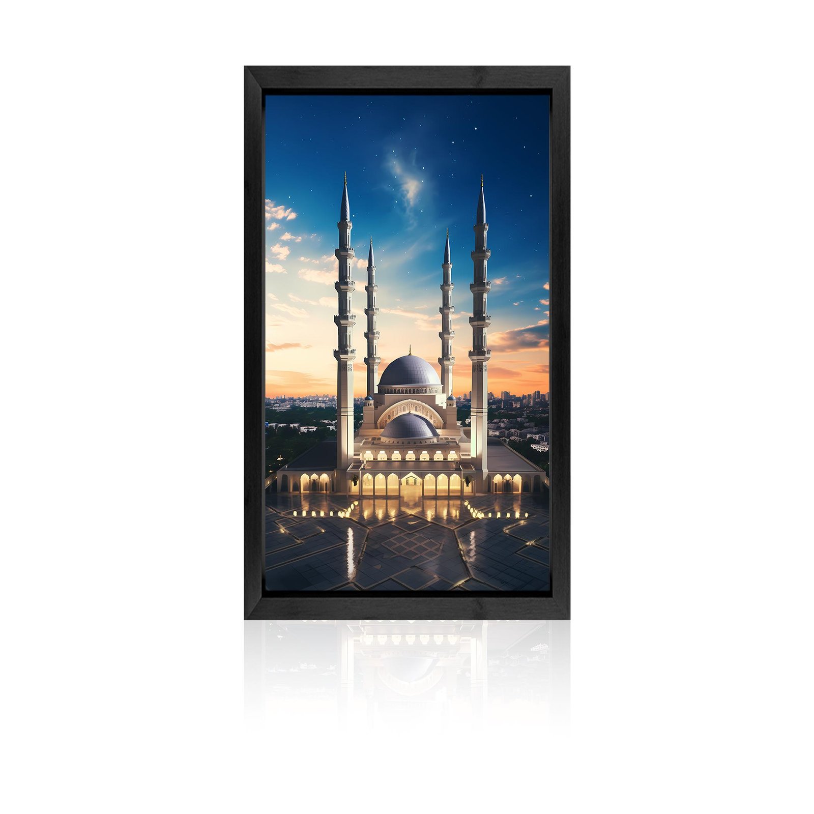 Majestic 3D Grand Mosque Wall Art Frame