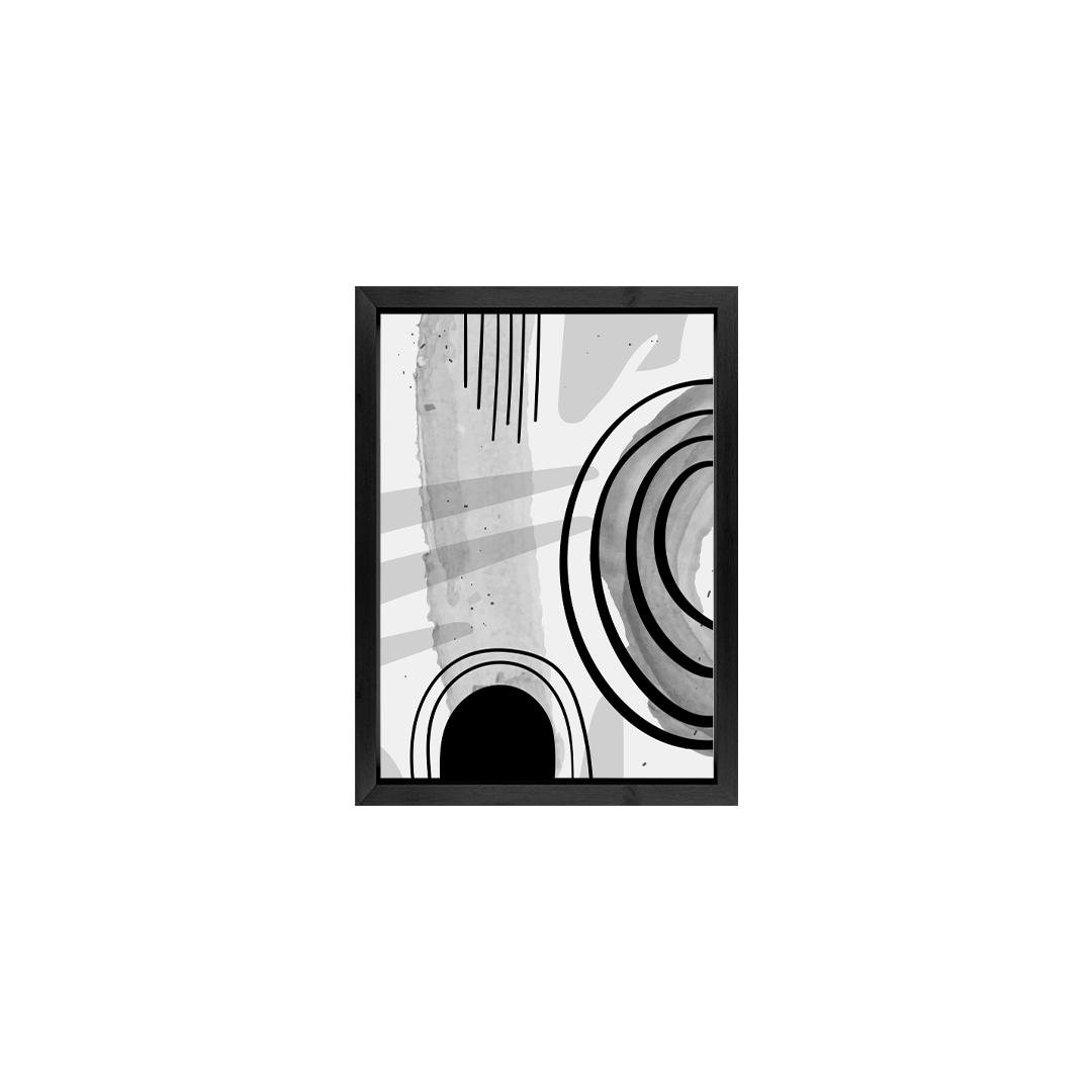 No Worries Abstract Line Art Wall Frame Set