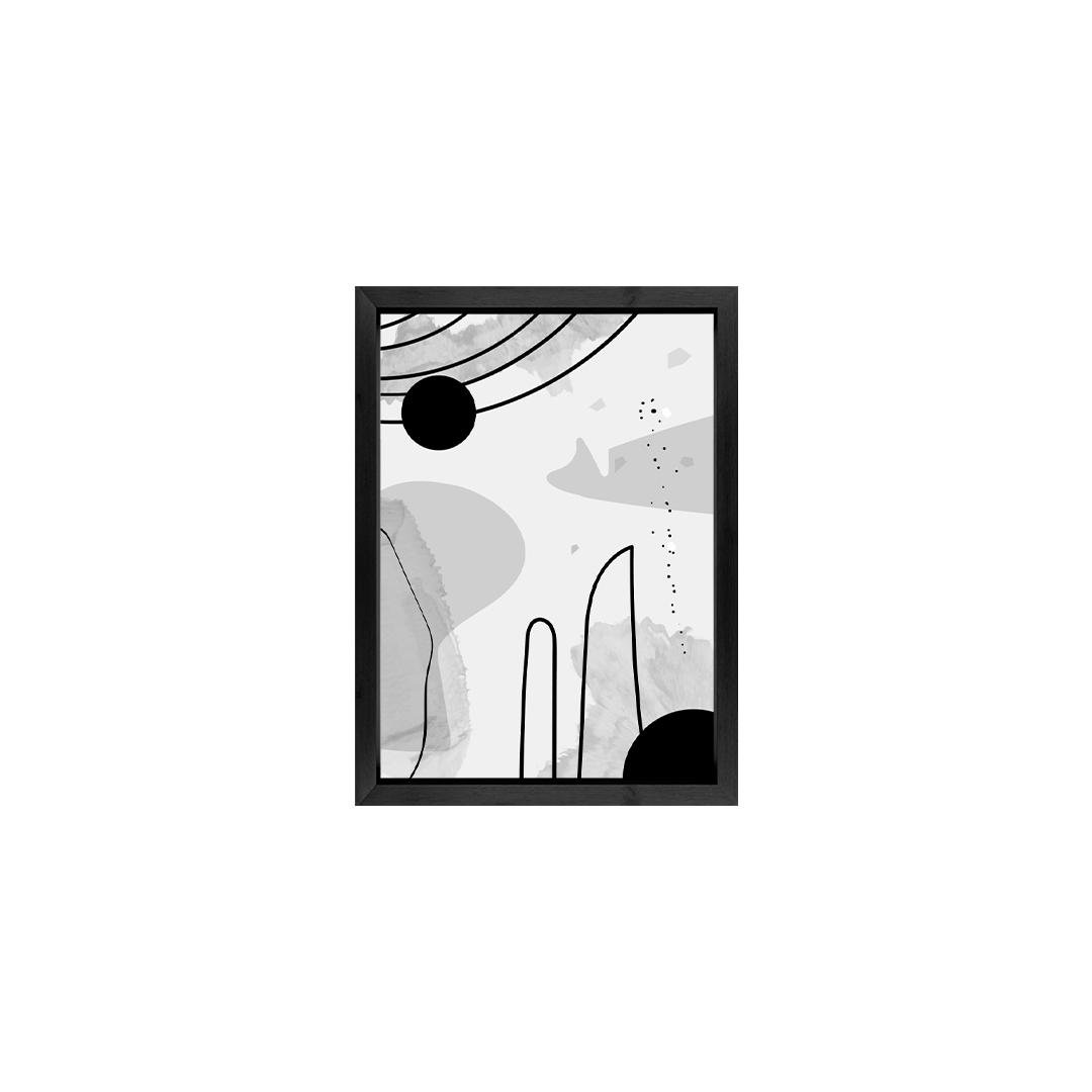 No Worries Abstract Line Art Wall Frame Set